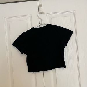 Brandy Melville Tops - Black Brandy Melville cropped T-shirt Brandy Melville Tops - Black Brandy Melville cropped T-shirt
